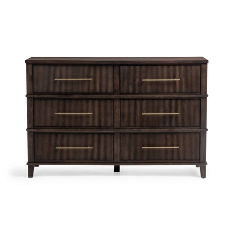 Westlake 6 Drawer Dresser - Auburn Walnut by Classic Home at Eve Furniture