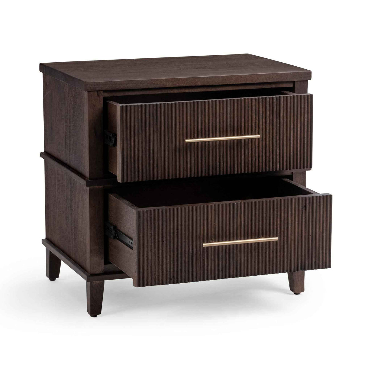 Westlake Auburn Walnut 2 Drawer Nightstand by Classic Home at Eve Furniture
