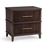 Westlake Auburn Walnut 2 Drawer Nightstand by Classic Home at Eve Furniture