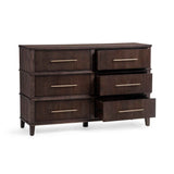 Westlake Auburn Walnut 6 Drawer Dresser by Classic Home at Eve Furniture