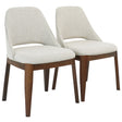 Weston Dining Chair Set of 2 - Beige Linen by Ashcroft Imports at Eve Furniture