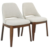 Weston Dining Chair Set of 2 - Beige Linen by Ashcroft Imports at Eve Furniture