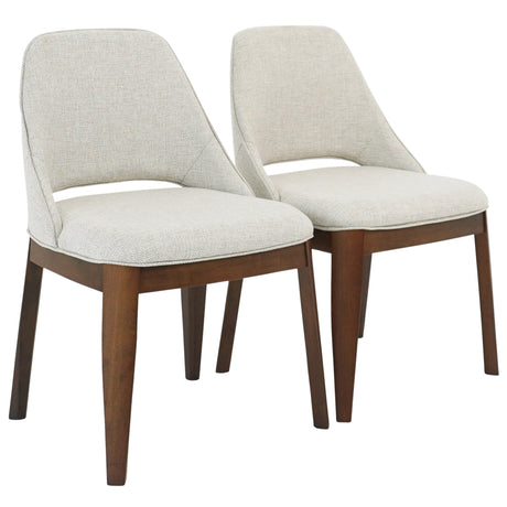 Weston Dining Chair Set of 2 - Beige Linen by Ashcroft Imports at Eve Furniture