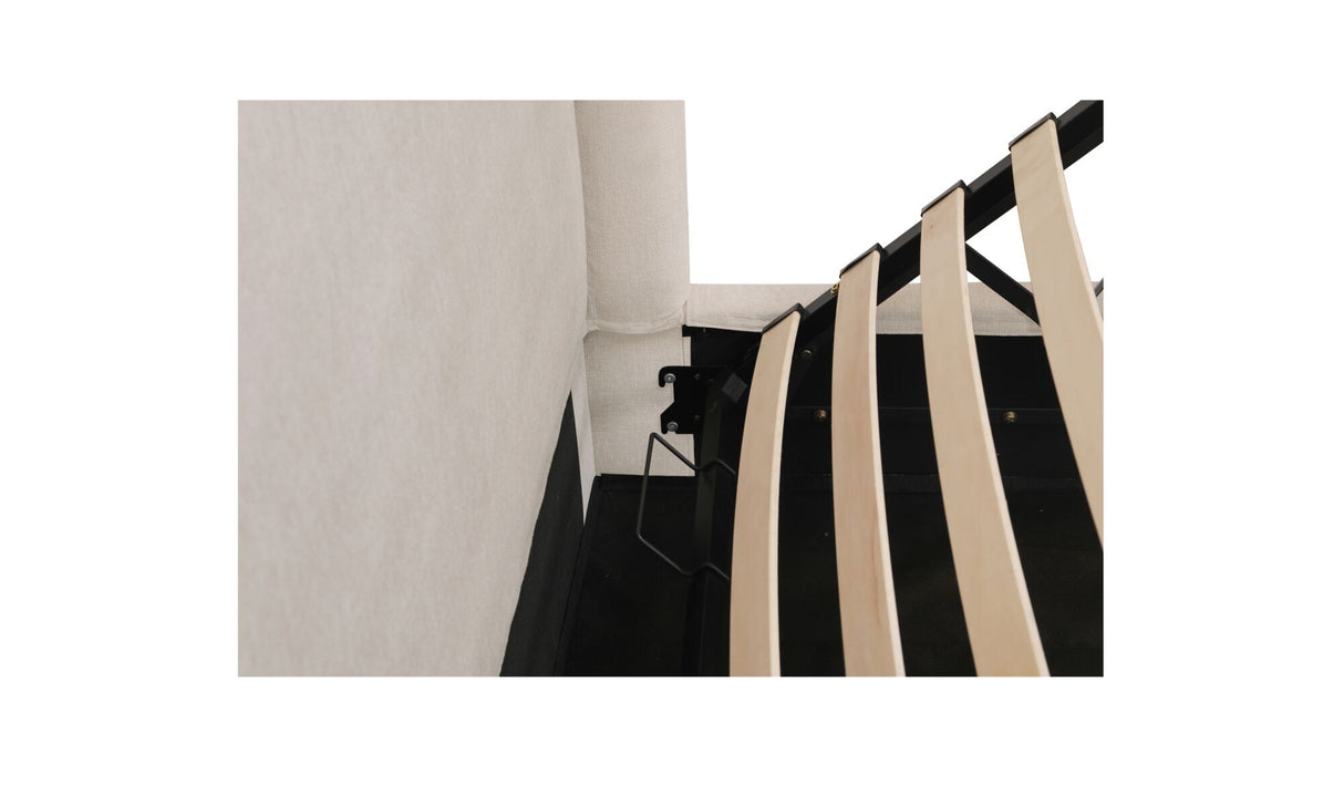Weston King Storage Bed Cream by Moe's Home at Eve Furniture