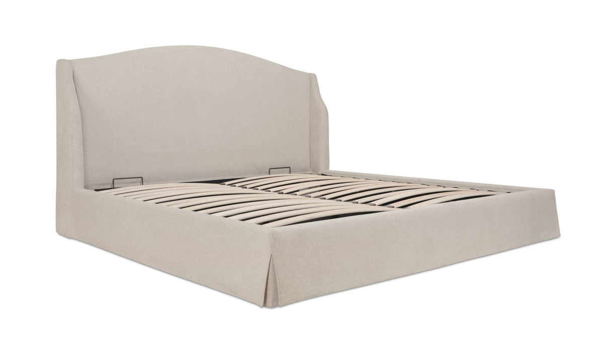 Weston King Storage Bed Cream by Moe's Home at Eve Furniture