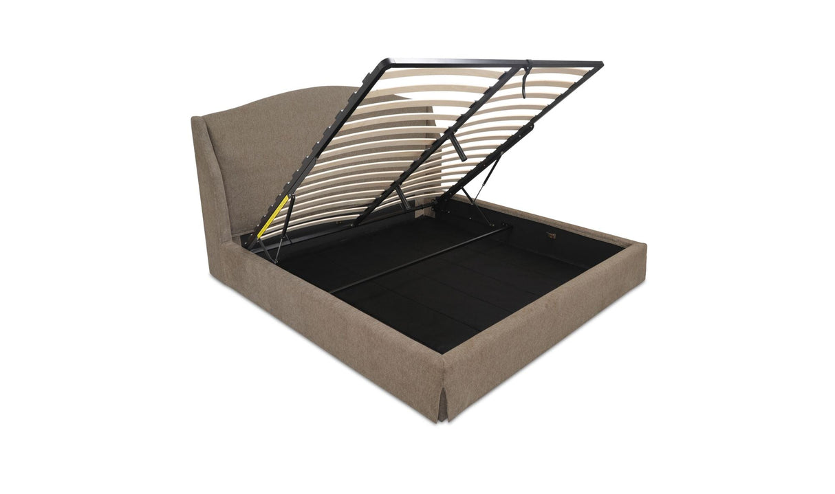 Weston Queen Storage Bed Brown by Moe's Home at Eve Furniture