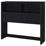 Westpark Black 3-Piece Full Bedroom Set Bookcase Headboard