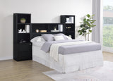 Westpark Black 3-Piece Full Bedroom Set Bookcase Headboard