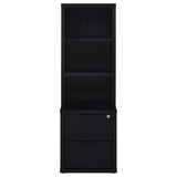 Westpark Black 3-Piece Twin Bedroom Set Bookcase Headboard by Coaster at Eve Furniture