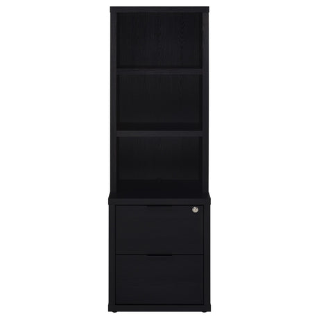 Westpark Black 3-Piece Twin Bedroom Set Bookcase Headboard by Coaster at Eve Furniture