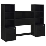 Westpark Black 3-Piece Twin Bedroom Set Bookcase Headboard by Coaster at Eve Furniture