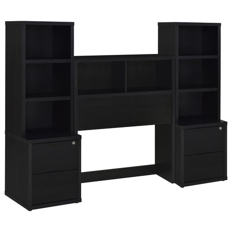 Westpark Black 3-Piece Twin Bedroom Set Bookcase Headboard by Coaster at Eve Furniture