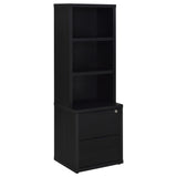 Westpark Black 3-Piece Twin Bedroom Set Bookcase Headboard by Coaster at Eve Furniture