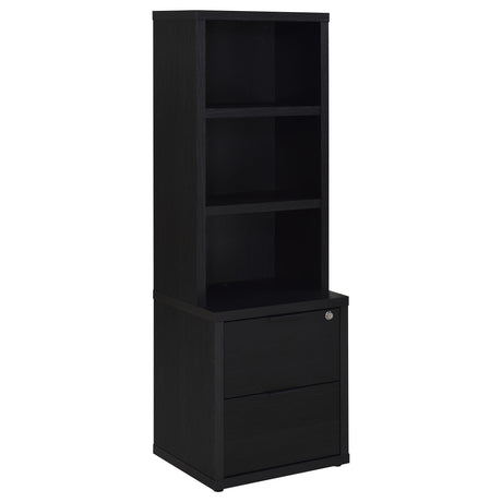 Westpark Black 3-Piece Twin Bedroom Set Bookcase Headboard by Coaster at Eve Furniture