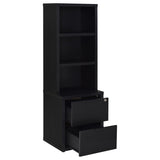 Westpark Black 3-Piece Twin Bedroom Set Bookcase Headboard by Coaster at Eve Furniture