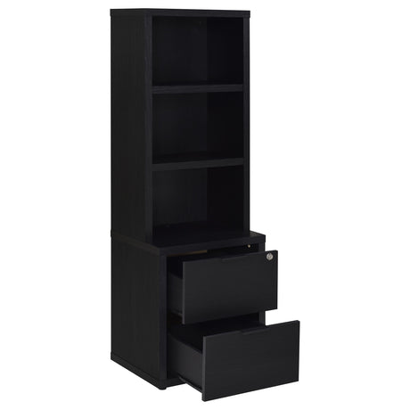 Westpark Black 3-Piece Twin Bedroom Set Bookcase Headboard by Coaster at Eve Furniture
