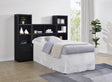Westpark Black 3-Piece Twin Bedroom Set Bookcase Headboard by Coaster at Eve Furniture