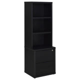 Westpark Black 3-Piece Wall Unit Bookcase Set with USB by Coaster at Eve Furniture