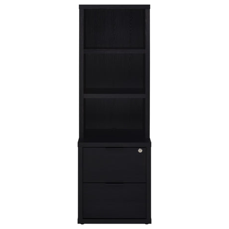 Westpark Black 3-Piece Wall Unit Bookcase Set with USB by Coaster at Eve Furniture