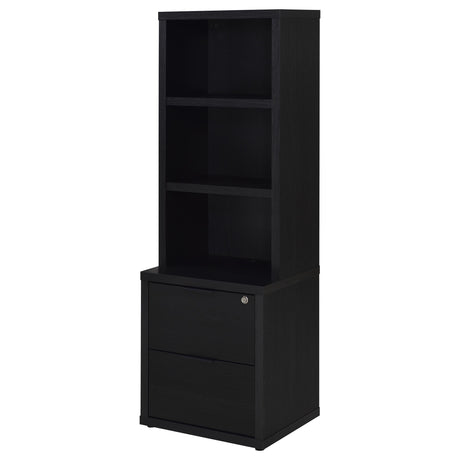 Westpark Black 3-Piece Wall Unit Bookcase Set with USB by Coaster at Eve Furniture