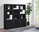 Westpark Black 3-Piece Wall Unit Bookcase Set with USB by Coaster at Eve Furniture