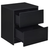 Westpark Black Nightstand with LED Lights and USB Ports by Coaster at Eve Furniture