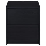 Westpark Black Nightstand with LED Lights and USB Ports by Coaster at Eve Furniture