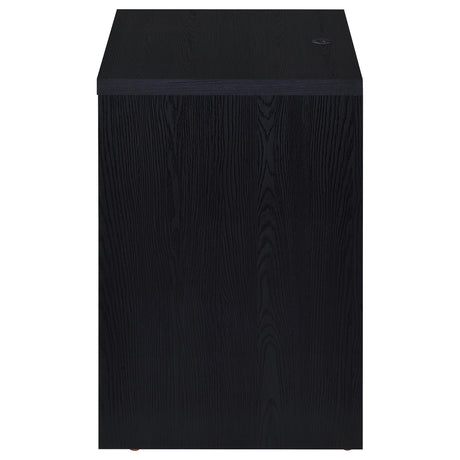 Westpark Black Nightstand with LED Lights and USB Ports by Coaster at Eve Furniture