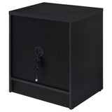 Westpark Black Nightstand with LED Lights and USB Ports by Coaster at Eve Furniture