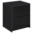 Westpark Black Nightstand with LED Lights and USB Ports by Coaster at Eve Furniture