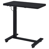 Westpark Black Pneumatic Adjustable C-Shape Side Table with Casters by Coaster at Eve Furniture
