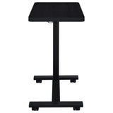 Westpark Black Pneumatic Adjustable C-Shape Side Table with Casters by Coaster at Eve Furniture