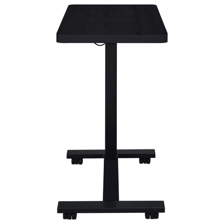 Westpark Black Pneumatic Adjustable C-Shape Side Table with Casters by Coaster at Eve Furniture