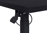 Westpark Black Pneumatic Adjustable C-Shape Side Table with Casters by Coaster at Eve Furniture