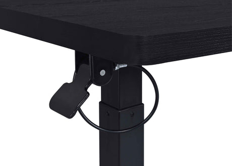 Westpark Black Pneumatic Adjustable C-Shape Side Table with Casters by Coaster at Eve Furniture