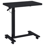 Westpark Black Pneumatic Adjustable C-Shape Side Table with Casters by Coaster at Eve Furniture