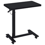 Westpark Black Pneumatic Adjustable C-Shape Side Table with Casters by Coaster at Eve Furniture