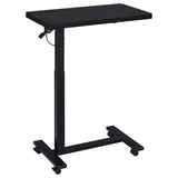 Westpark Black Pneumatic Adjustable C-Shape Side Table with Casters by Coaster at Eve Furniture
