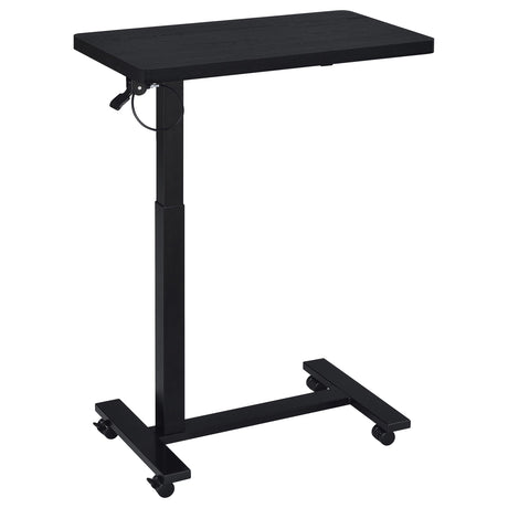 Westpark Black Pneumatic Adjustable C-Shape Side Table with Casters by Coaster at Eve Furniture