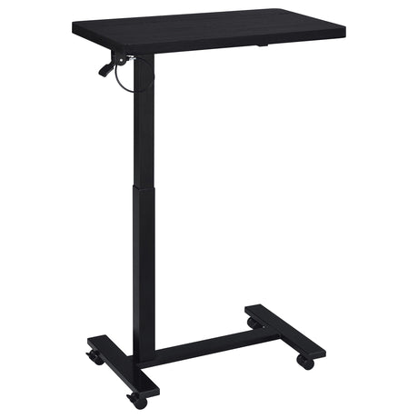 Westpark Black Pneumatic Adjustable C-Shape Side Table with Casters by Coaster at Eve Furniture