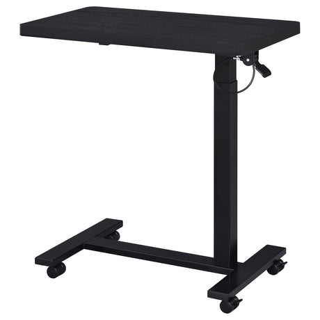 Westpark Black Pneumatic Adjustable C-Shape Side Table with Casters by Coaster at Eve Furniture