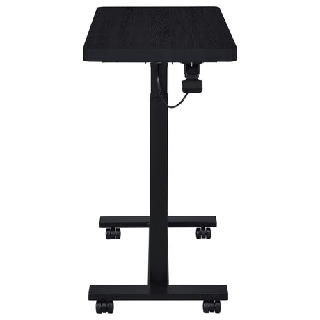 Westpark Black Pneumatic Adjustable C-Shape Side Table with Casters by Coaster at Eve Furniture