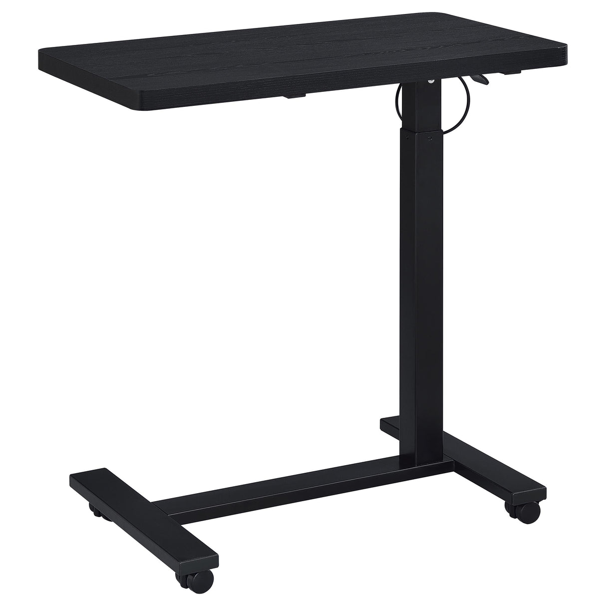 Westpark Black Pneumatic Adjustable C-Shape Side Table with Casters by Coaster at Eve Furniture