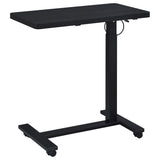 Westpark Black Pneumatic Adjustable C-Shape Side Table with Casters by Coaster at Eve Furniture