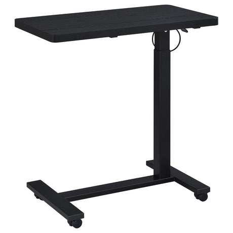 Westpark Black Pneumatic Adjustable C-Shape Side Table with Casters by Coaster at Eve Furniture