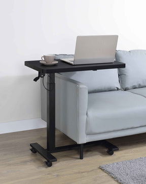 Westpark Black Pneumatic Adjustable C-Shape Side Table with Casters by Coaster at Eve Furniture