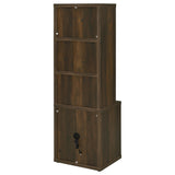 Westpark Dark Pine 3-Shelf Bookcase with Lockable Drawer and USB Ports by Coaster at Eve Furniture