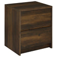 Westpark Dark Pine Nightstand with LED Lights and USB Ports by Coaster at Eve Furniture