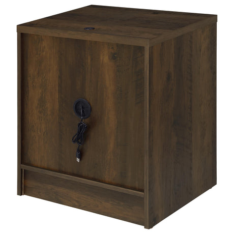 Westpark Dark Pine Nightstand with LED Lights and USB Ports by Coaster at Eve Furniture