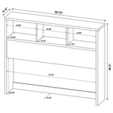 Westpark Mango 3-Piece Queen Bedroom Set Bookcase Headboard by Coaster at Eve Furniture